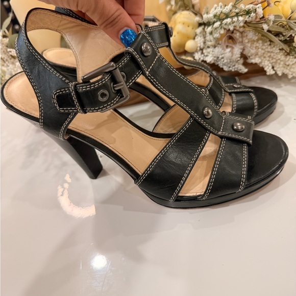Coach Shoes - Coach Black Strappy Heels